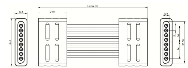 RCHD-HD08-xxxS-6NE-40G-60G多通道测试组件