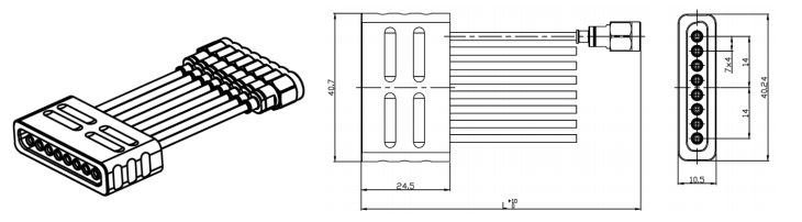 RCHD-SD08-xxxS-4ND-40G-60G多通道测试组件