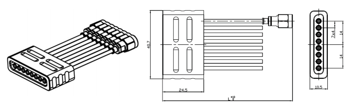 RCHD-SD08-xxxS-5ND-40G-60G多通道测试组件