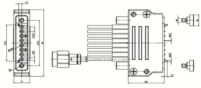 RCKL-SD08-xxxS-4YC-40G-60G多通道测试组件