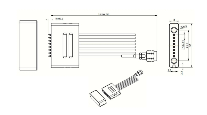 RCM7-SD08-xxxS-6NA-67G多通道测试组件