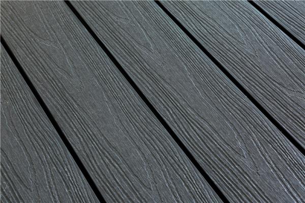 Co-extrusion solid decking for outdoor